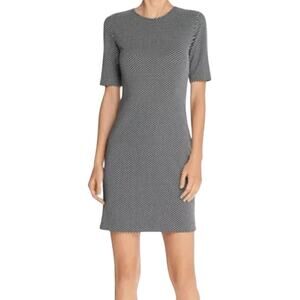 Theory Black and White Mini Dress